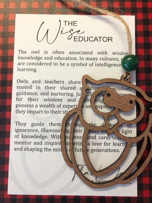 The Wise Educator ornament